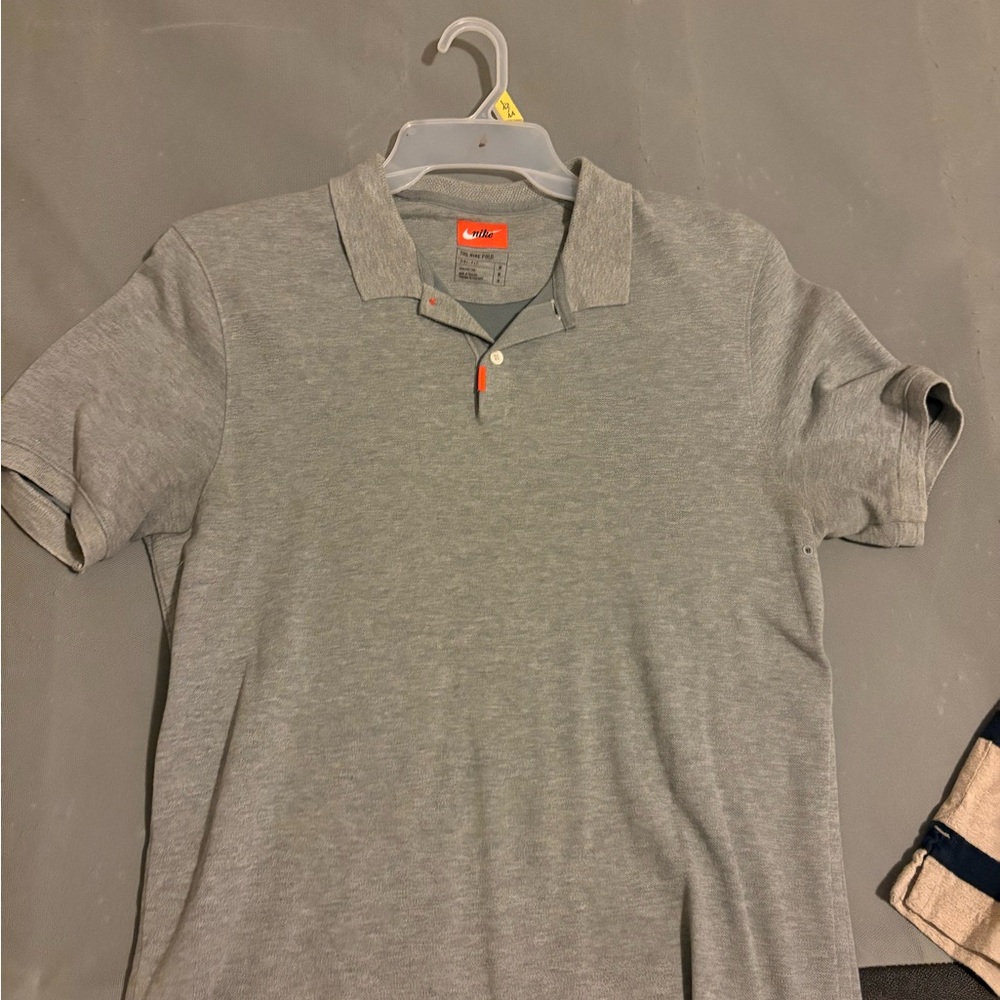 Nike Gray Polo Shirt for Men